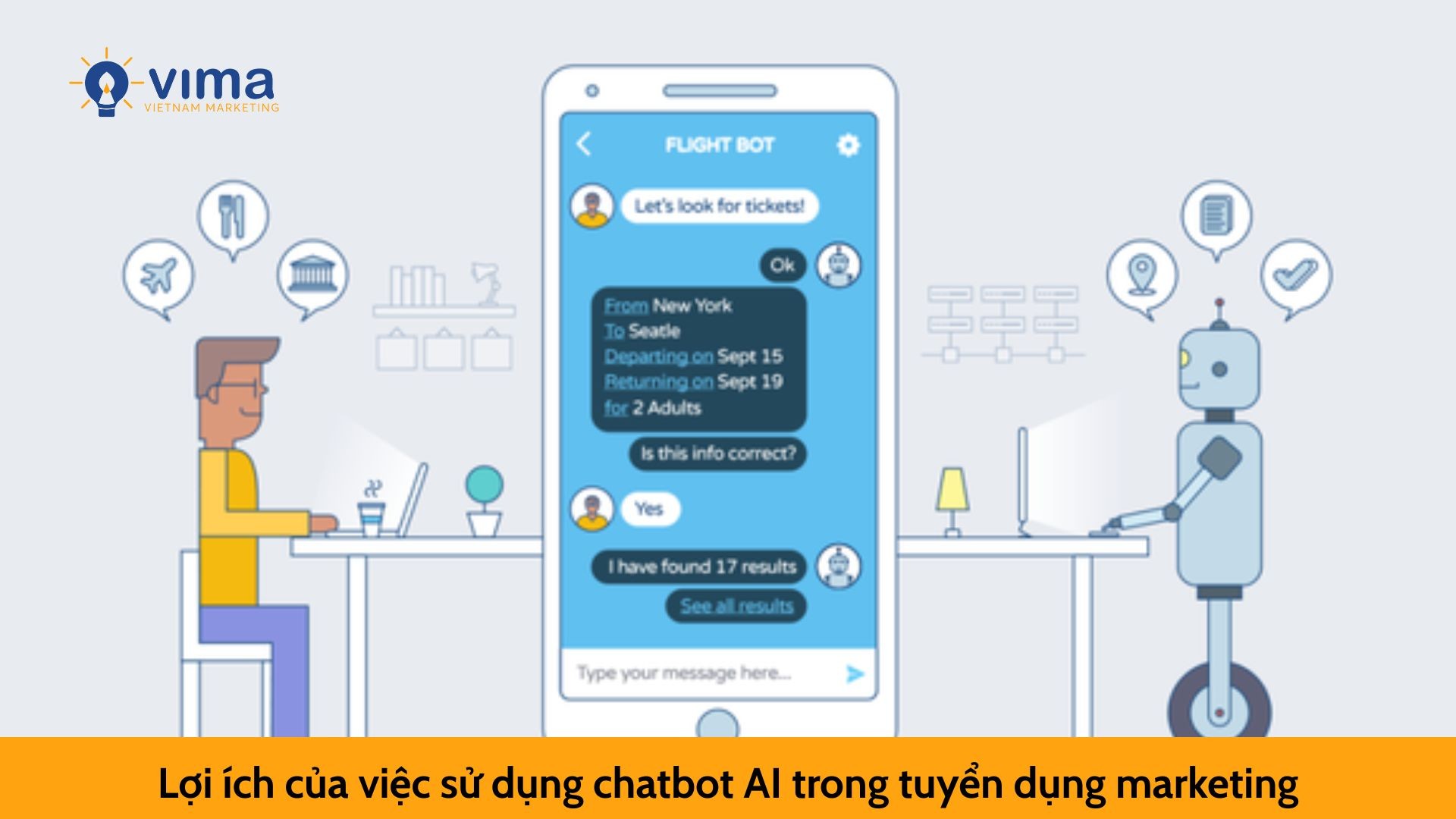 Lợi ích của việc sử dụng chatbot AI trong tuyển dụng marketing